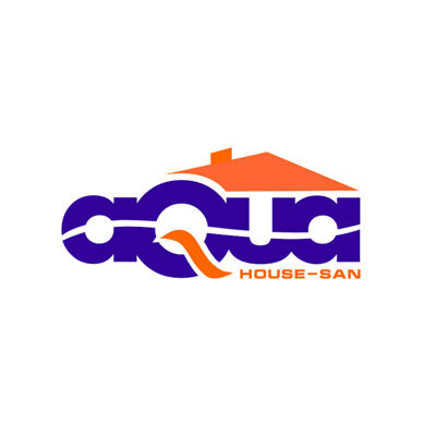 Логотип для интернет-магазина сантехники "AquaHouse-San"
