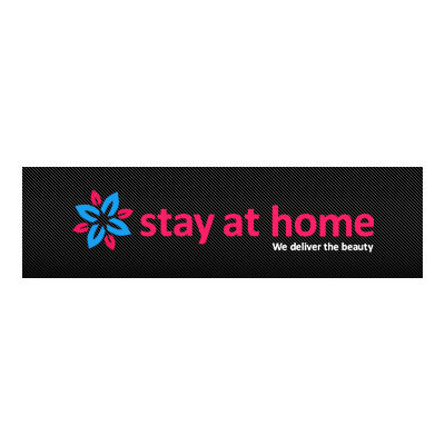 Логотип для интернет-магазина парфюмерии и косметики "Stay At Home"